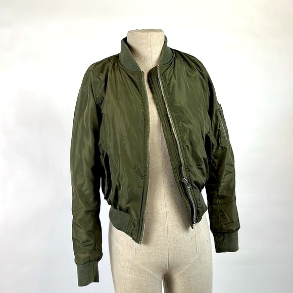 Army green bomber jacket - Picture 5 of 6
